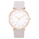 Arabic Number Luxury Womens Watch - Elegant Metal Case Design