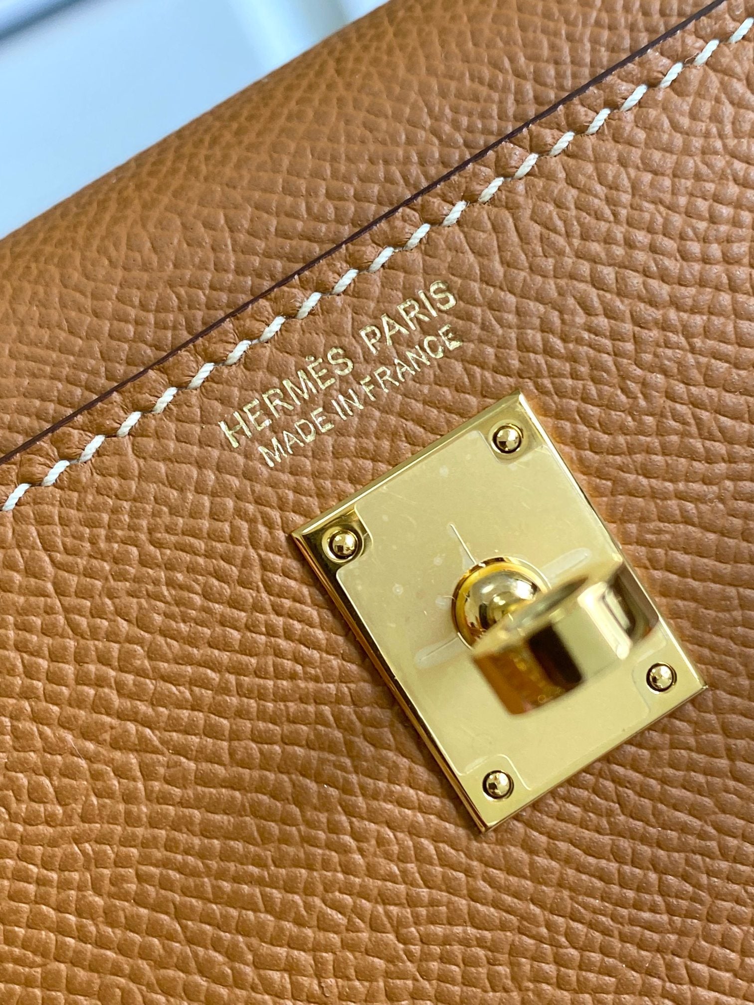 HM Mini Kelly 19cm Gold Epsom Gold Hardware